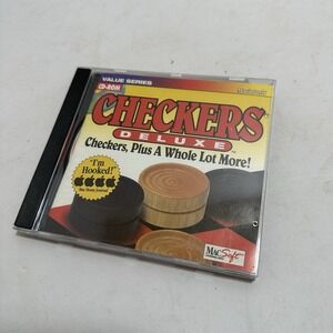 Vintage 1995 Checkers Deluxe Macintosh‎ CD-ROM Computer Game Software MacSoft